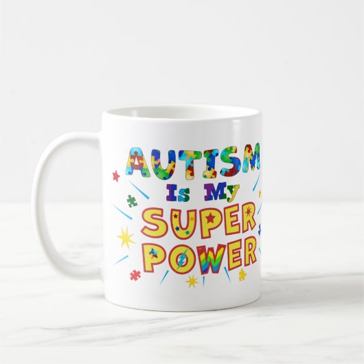 Mug L'autisme est ma super puissance (Gauche)