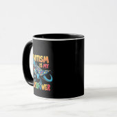 Mug L'autisme est ma superpuissance Sensibilisation su (Devant gauche)