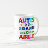 Mug L'AUTISME n'est pas un handicap (Devant droit)
