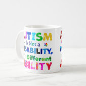 Mug L'AUTISME n'est pas un handicap (Devant gauche)