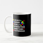 Mug L'autisme toujours unique (Gauche)