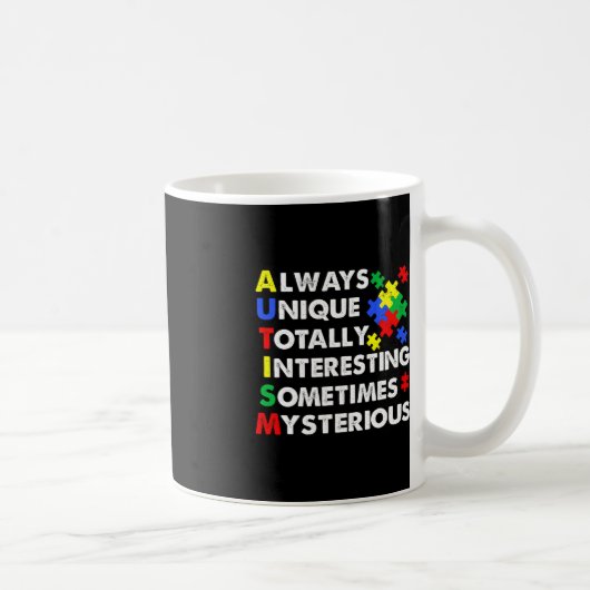 Mug L'autisme toujours unique (Droite)
