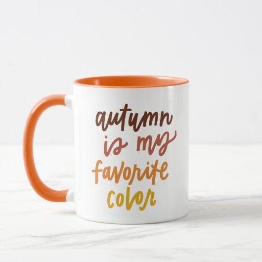 Mug "L'automne est ma couleur préférée" (Gauche)