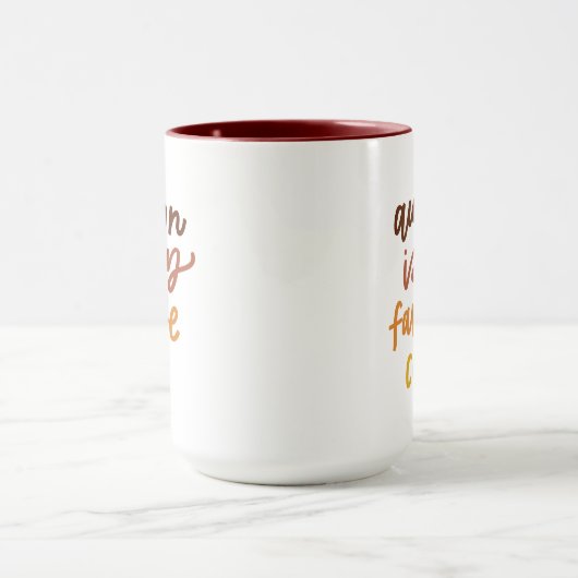 Mug "L'automne est ma couleur préférée" (Centre)