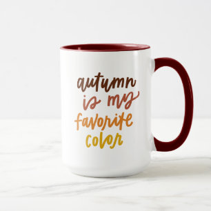 Mug "L'automne est ma couleur préférée"