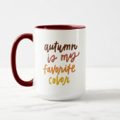 Mug "L'automne est ma couleur préférée" (Gauche)