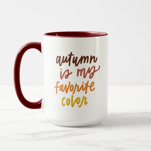 Mug "L'automne est ma couleur préférée" (Gauche)