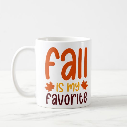 Mug L'automne est ma saison préférée - Conception de c (Gauche)