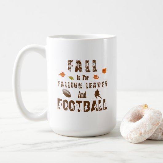 Mug L'automne est pour la chute des Feuilles et le foo (Avec donut)