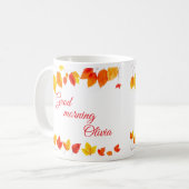 Mug L'automne laisse de la pâte à café (Devant gauche)