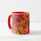 Mug L'automne laisse la boue rouge de la nature (Devant gauche)