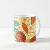 Mug L'automne laisse un Motif sans couture (Devant droit)