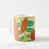 Mug L'automne laisse un Motif sans couture (Devant gauche)