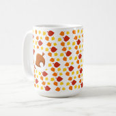 Mug L'automne, un animal Feuille passe-partout (Devant gauche)