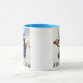 Mug L'Autriche - affiche autrichienne de Vintage (Centre)