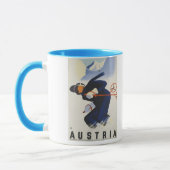 Mug L'Autriche - affiche autrichienne de Vintage (Gauche)