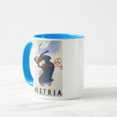 Mug L'Autriche - affiche autrichienne de Vintage (Devant gauche)