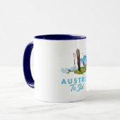 Mug L'Autriche pour skier. (Devant gauche)