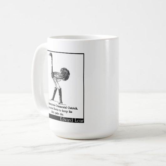 Mug L'autruche ornementale obséquieuse (Devant gauche)