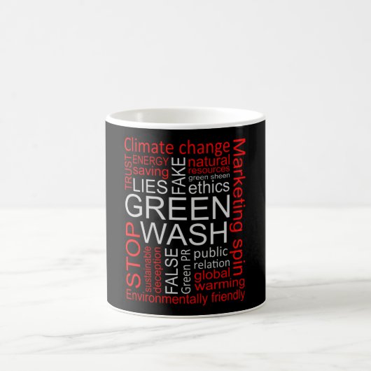 Mug Lavage de vert Mensonges Faux Déception (Centre)