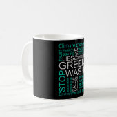 Mug Lavage de vert Mensonges Faux Déception (Devant gauche)