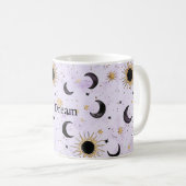 Mug Lavage Or Noir Soleil Lune (Devant droit)