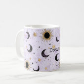 Mug Lavage Or Noir Soleil Lune (Devant gauche)