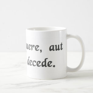 Mug L'avance, suivent, ou sortent de la manière