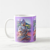 Mug lavande aura buddhas (Gauche)