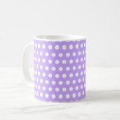 Mug Lavande avec Pois blancs (Devant gauche)
