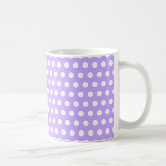 Mug Lavande avec Pois blancs (Droite)