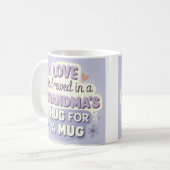 Mug Lavande bleu clair grand-mère (Devant gauche)