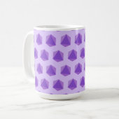 Mug Lavande de dés graphique (Devant gauche)