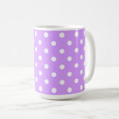 Mug Lavande Envoûtante Et Points Blancs (Devant droit)