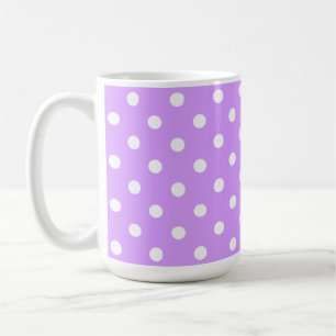 Mug Lavande Envoûtante Et Points Blancs