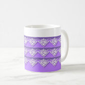 Mug Lavande et dentelle (Devant droit)