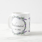 Mug Lavande et Eucalyptus Bridesmaid (Devant gauche)