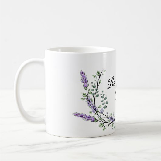 Mug Lavande Eucalyptus meilleure mère jamais (Gauche)