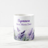 Mug Lavande Floral Printanier Meilleure Maman (Centre)