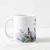 Mug Lavande Floral Printanier Meilleure Maman (Gauche)