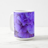 Mug Lavande lilas violet Hydrangeas violet Fleurs (Devant gauche)