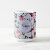 Mug Lavande Monogramme Colibri & Fleurs Jardin (Centre)
