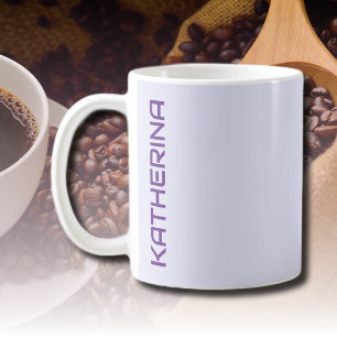 Mug Lavande Pastel Couleur Unie Classique Personnalisé