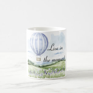 Mug Lavande Rayures Ballon Floral Baignoire de Mariée