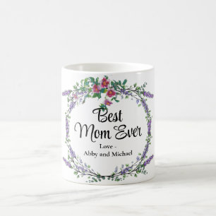 Mug Lavande Rose Eucalyptus Meilleure maman jamais