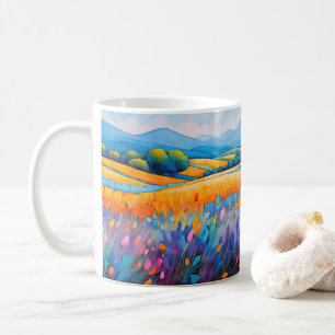 Mug Lavande Serenité. Paysage étendu Provence