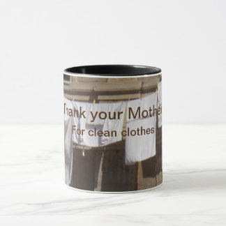 Mug Lave-linge. Merci à votre mère pour les vêtements 