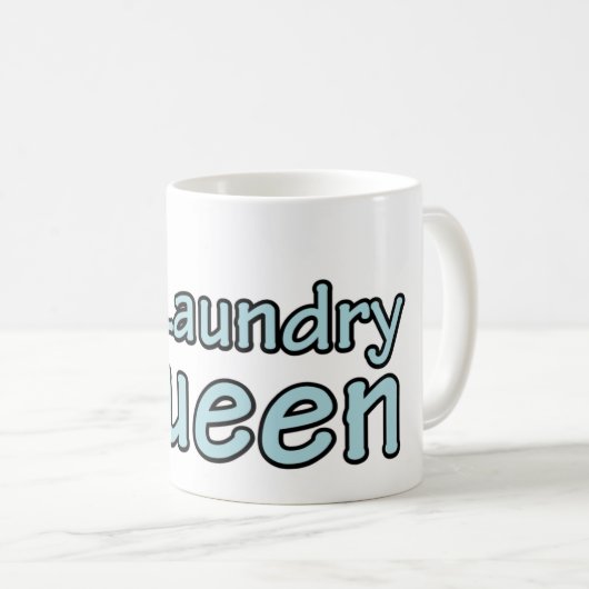 Mug Lave-linge Reine avec couronne (Devant droit)