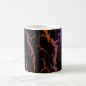 Mug Lave spatiale fissurée - Bleu/Orange (Centre)