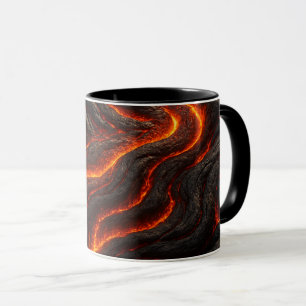 Mug laveert in 3D-smelting, realistisch en krachti Mok